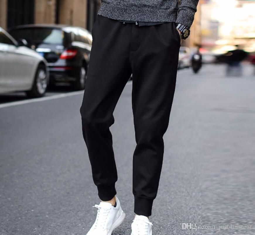 Men black jogger pants Clearance