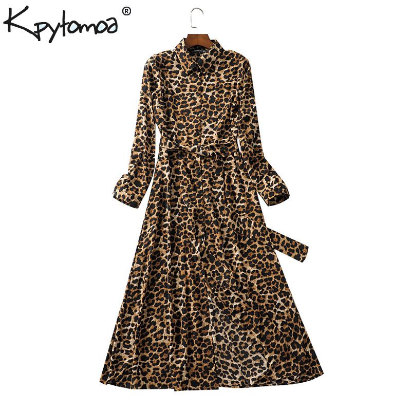 vintage leopard dress