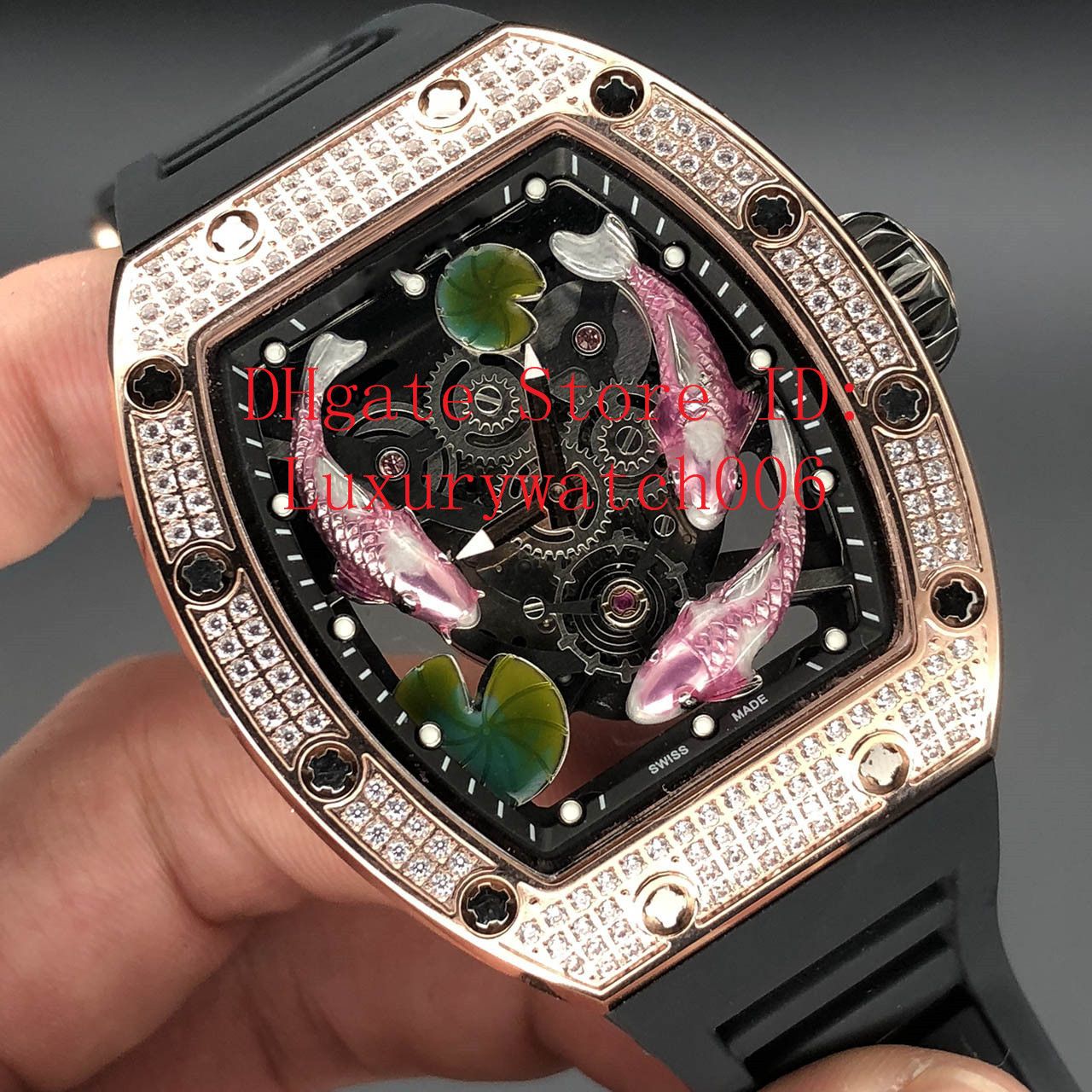 man made diamond watches
