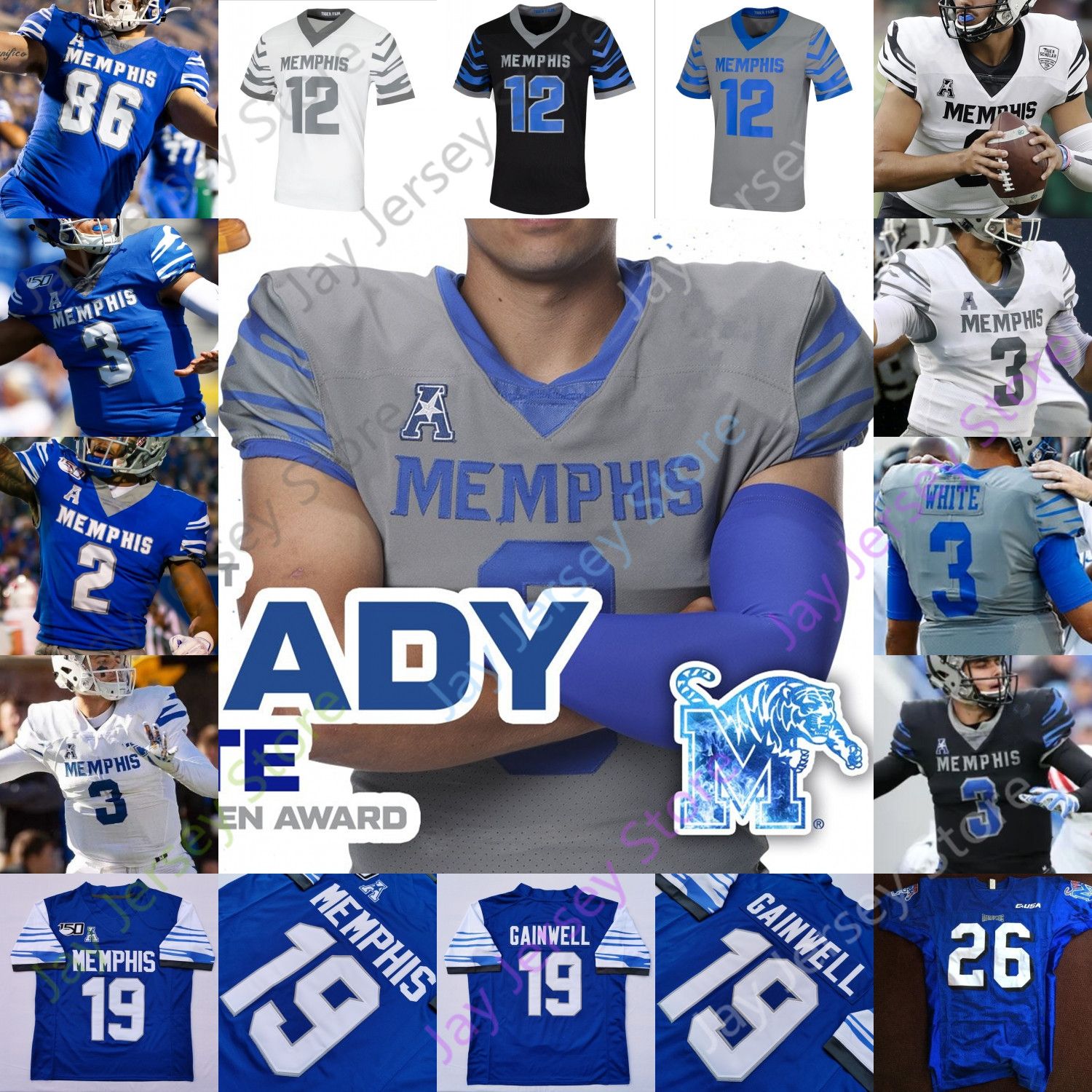 memphis football jersey