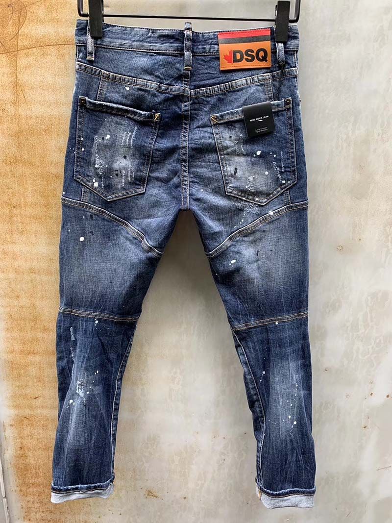 dsq jeans paint
