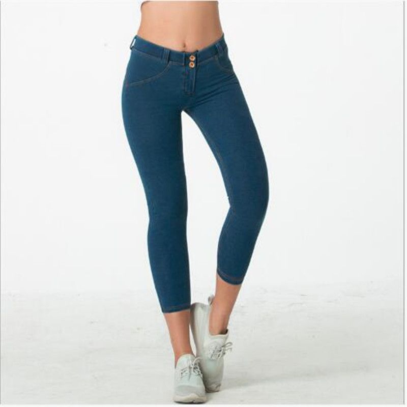 jeans three quarter pants