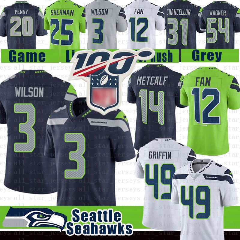 grey russell wilson jersey