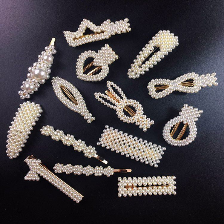 Perle Pince à Cheveux Barrette la mode pour femmes Lady Coiffure épingle à cheveux accessoires Perle Pince à Cheveux Barrette la mode pour femmes Lady Coiffure épingle à cheveux accessoires
