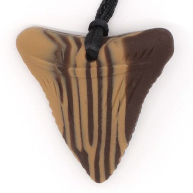 shark tooth chew necklace