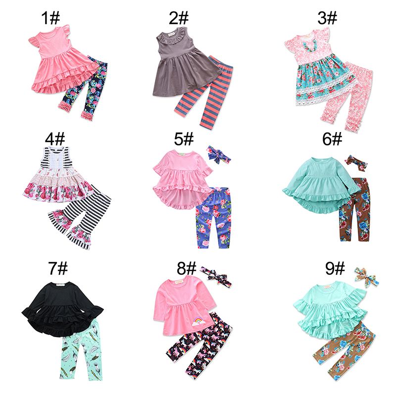 21 Baby Girl Clothes Back To School Outfits 36 Designs Tops Pants Headbands Scarfs Bunny Striped Unicorn Flora Big Sisiter Kids Clothing By0958 From Wuchaoqun 10 96 Dhgate Com