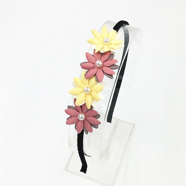 navy flower hair accessories