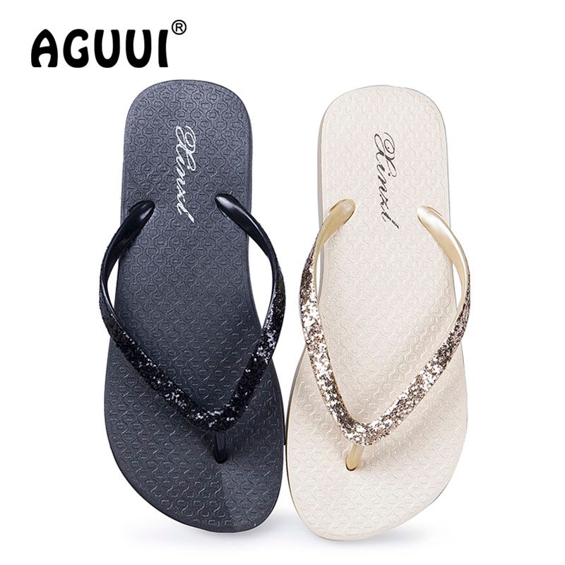 ladies flip flops with bling