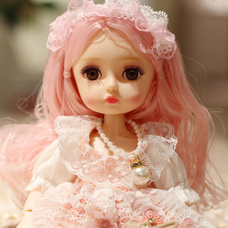 doll dress and makeup