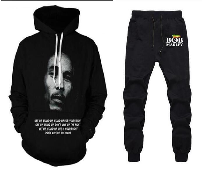 Bob Marley 3D Print Women Men Hoodies Sweatshirt/Pants Sport Suit
