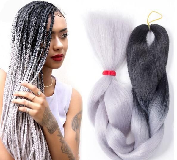 2019 Vigorous 24inch Jumbo Braiding Synthetic Hair Braids Ombre