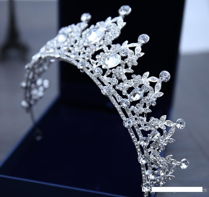 Gothic Bridal Tiara Diamante Skull Hair Accessory Black Skull