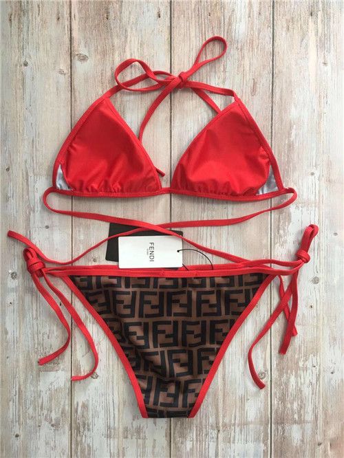 fendi bikini red