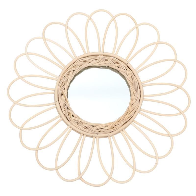 Rattan Art Mirror Cane Woven Mirror Wall Hanging Mirror Photography Prop For Home Decorations Accessories Cx200630 Big Cheap Mirrors Big Circle Mirror From Quan09 23 11 Dhgate Com