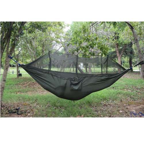 Double Person Hammock With Mosquito Net Outdoor Camping Tent Travel Hanging Bed