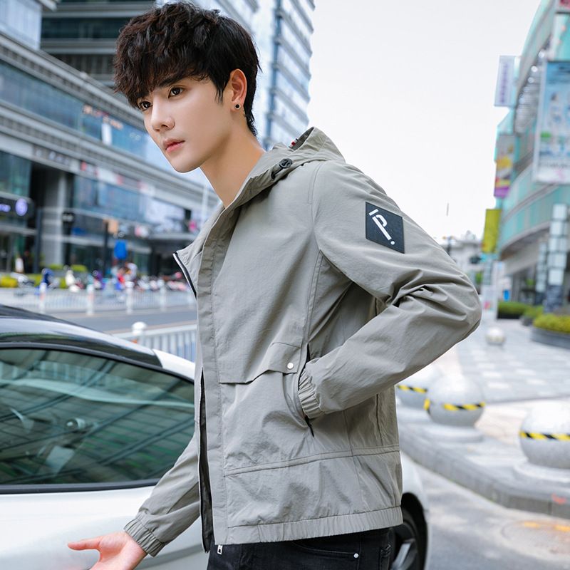 Chaqueta hombre 2018 primavera y otoño chaqueta casual para hombre moda coreana juvenil