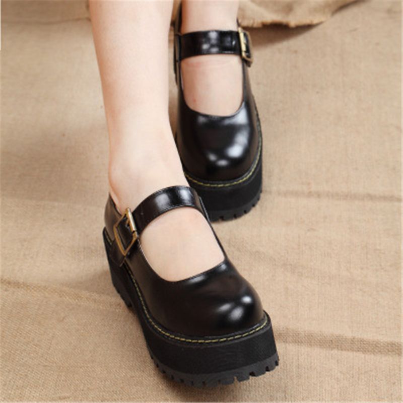 platform mary jane shoes