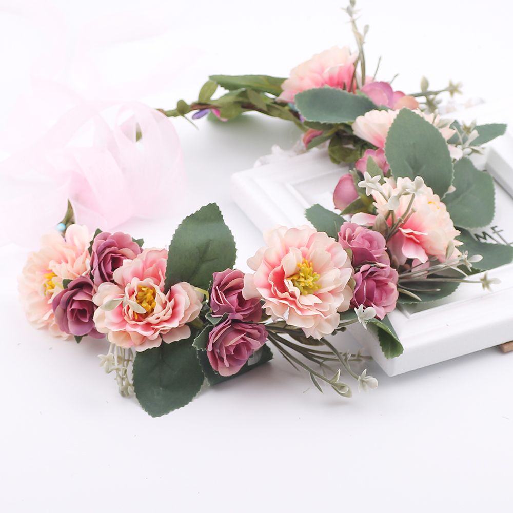 2020 Rustic Bridesmaid Hair Flower Headbands Wedding Hair