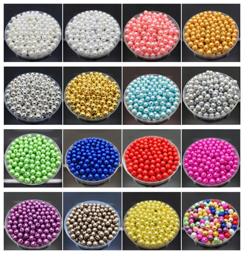 2345 Mm Perlas No Porosas Perlas Acrílicas Perlas De Diy 