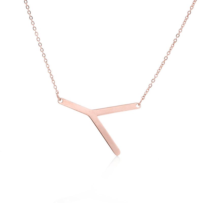 Rose Gold Buchstabe Y