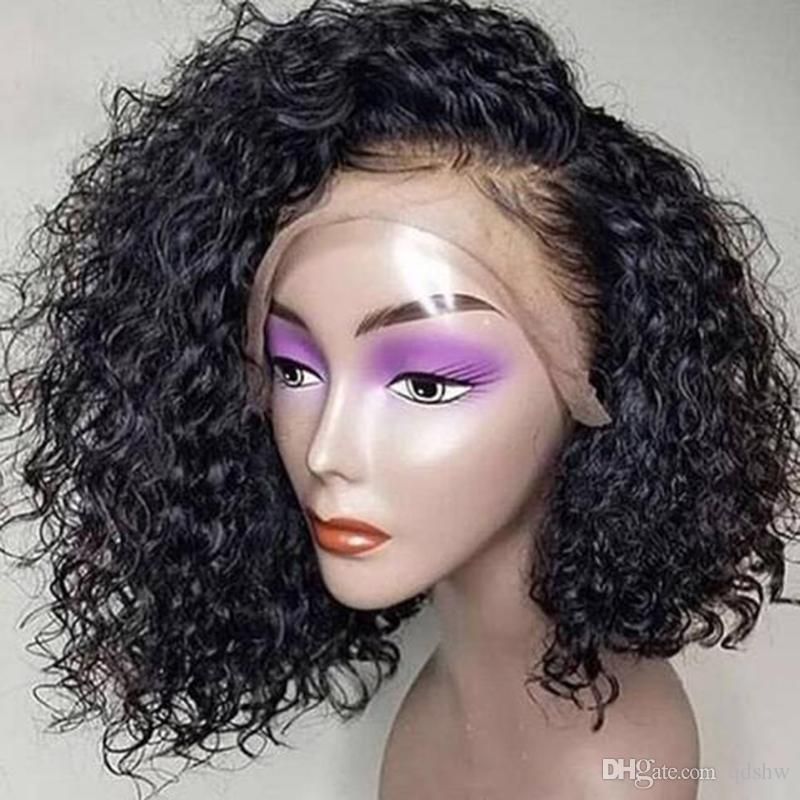 Short Human Hair Wigs With Babyhair Virgin Hair Glueless Brazilian