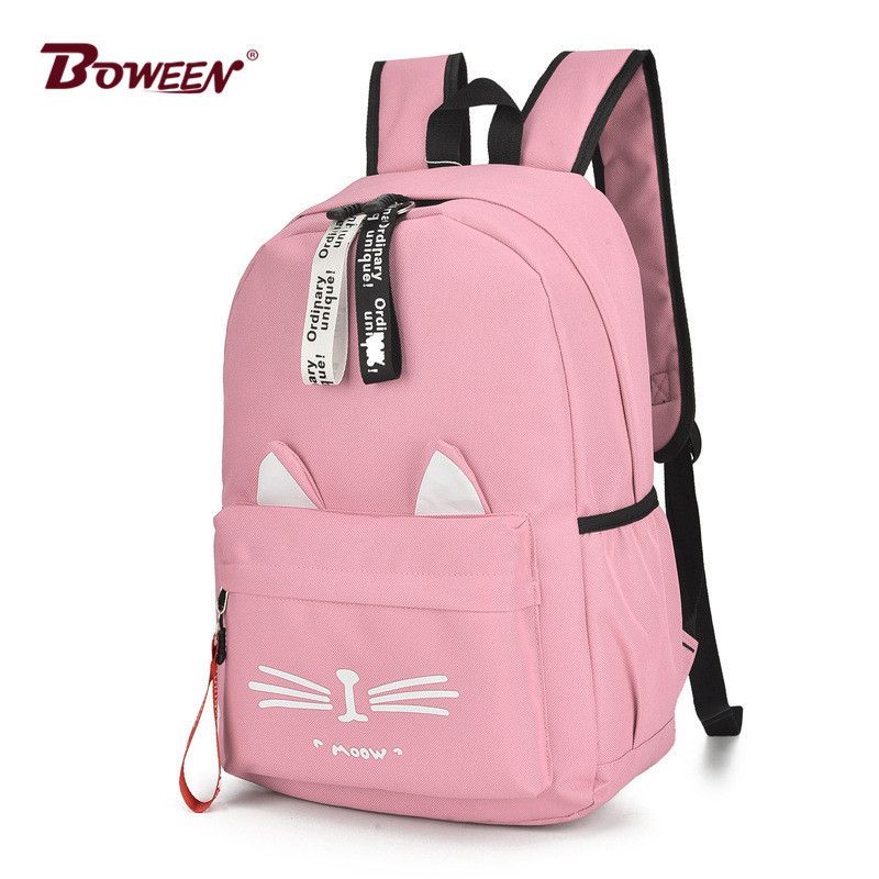 Compre Cute Cartoon Cat Ears Mochila Chica Mochila Para Mujeres  Adolescentes Mochila Nylon Mochila Escolar Famale Teen Bagpack 2018 Nuevo  Y190601 A 12,46 € Del Shenping02 | Es.Dhgate.Com