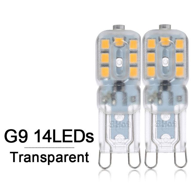 G9 14leds durchsichtige Abdeckung