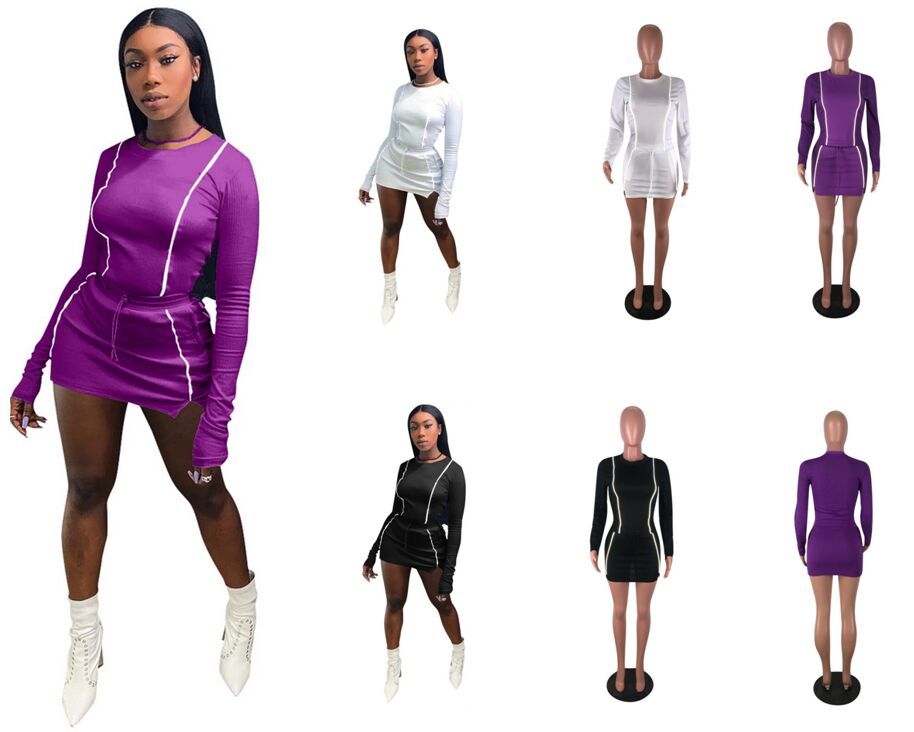 sweater shirt and skirt set