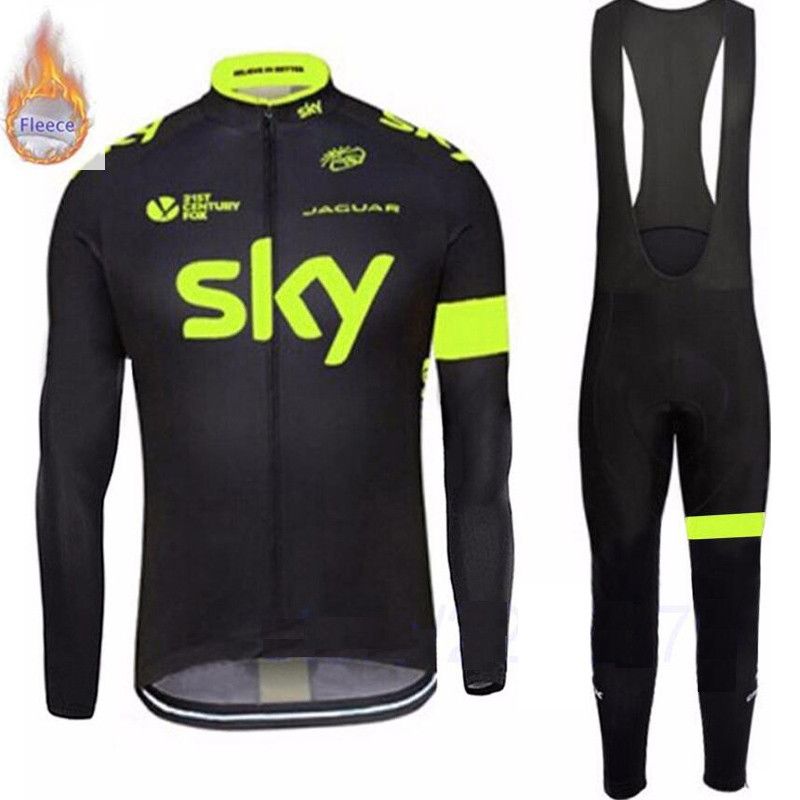Il Team Sky Ciclismo Invernali In Pile Termico Bib Jersey Imposta Manica  Poliestere Abiti Lunghi Mens Abbigliamento Allaperto Sport Bicicletta Da  Cyctrek, 23,48 € | It.Dhgate.Com
