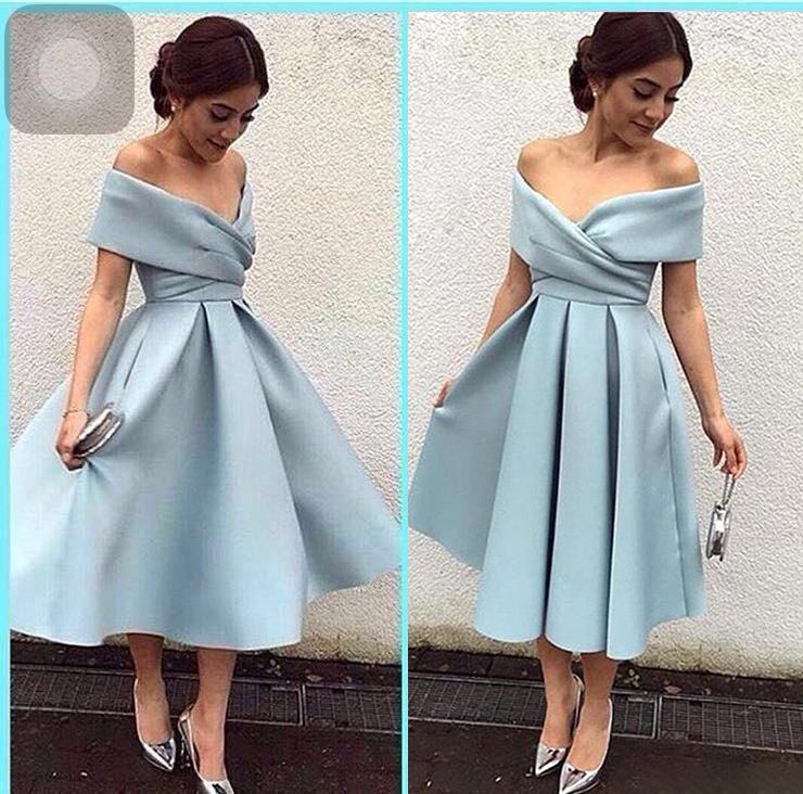 off shoulder cocktail party dresses