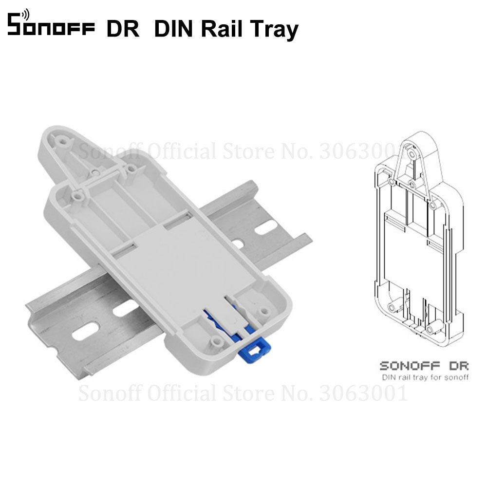 Sonoff Dr Din Rail Tray Adjustable Mounted Rail Case Holder