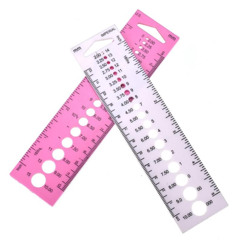 2020 All In One Measure Ruler For Knitting Needles 2 0mm 10 0mm