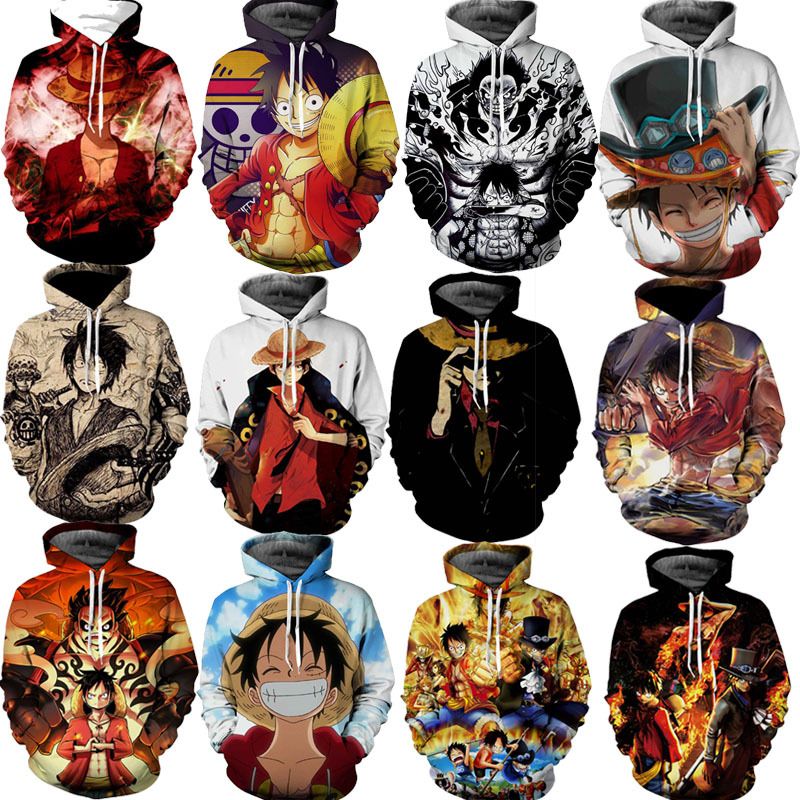 Compra Impresión Digital Suéter One Piece Luffy Serie Suéter 3D Luffy  Hombres Y Mujeres Sudadera Con Capucha 13 Patrones Para Elegir Barato |  Entrega Rápida Y Calidad | Es.Dhgate