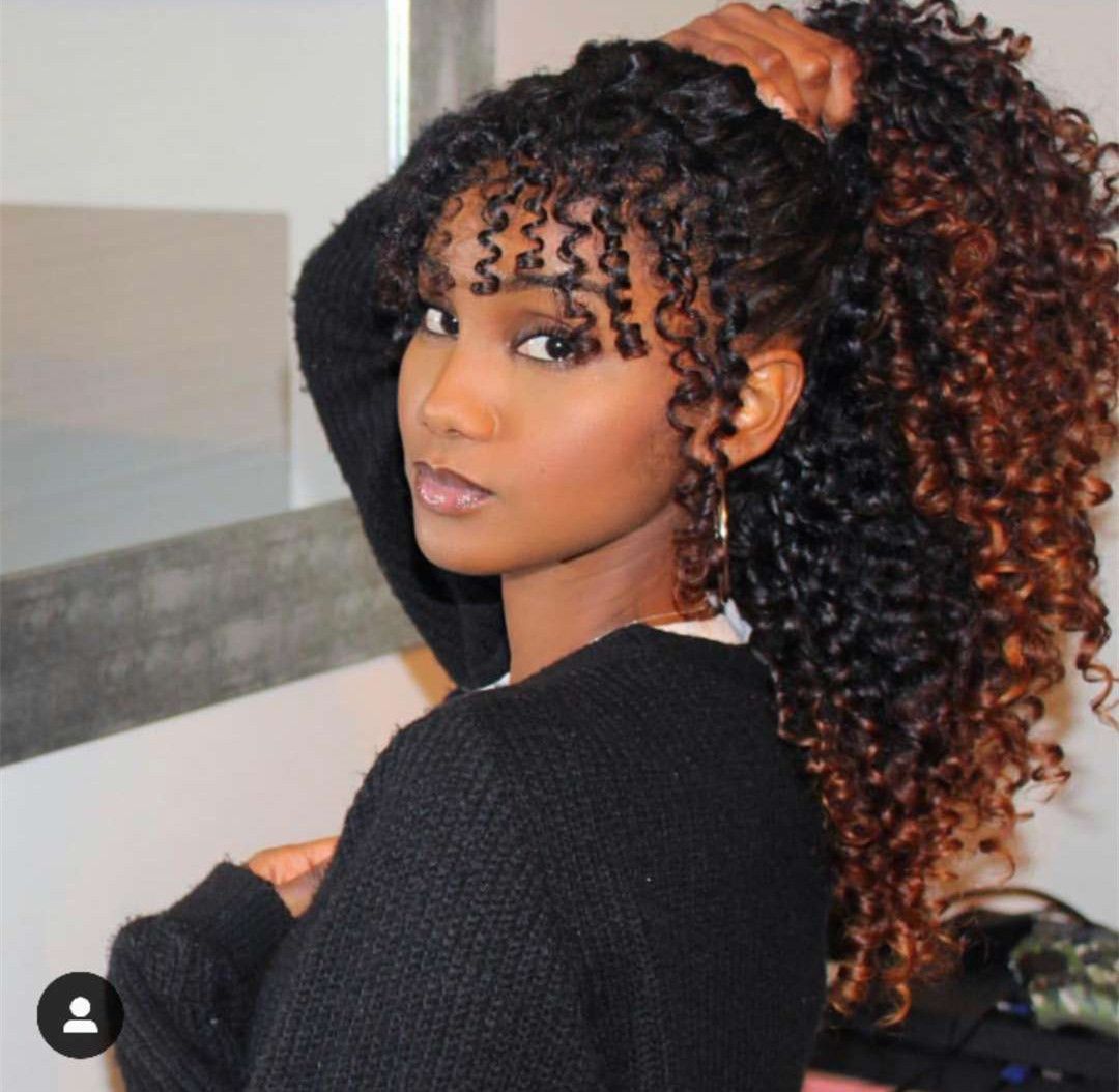 African American Human Hair Ponytail Extensions Brazilian Virgin