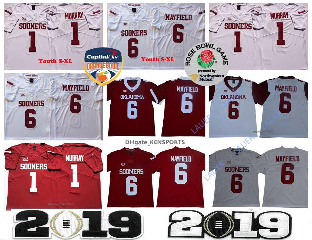 baker mayfield rose bowl jersey