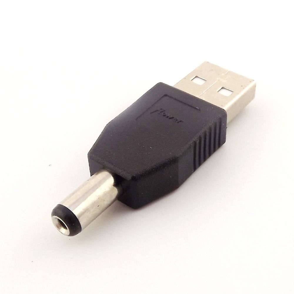 USB Type A Male To 5.5mm x 2.1mm Plug 5V DC Power Supply Cable Cord Adapter US