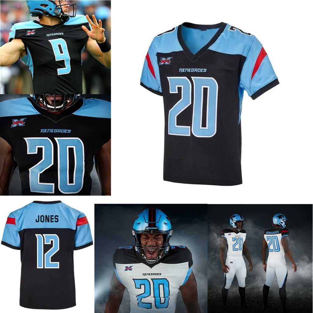 2020 2020 Renegades XFL Football Jerseys Mens Treston Decoud Jersey