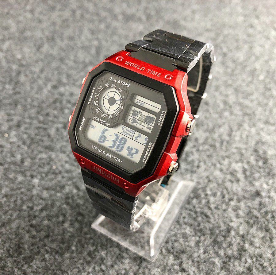 retro led watch