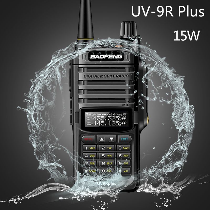 Baofeng Uv 9r Plus 15w Waterproof Walkie Talkie High Power Cb Ham km Long Range Uv9r Portable Two Way Radio For Hunting Best Walkie Talkie For Kids Helmet Walkie Talkie From