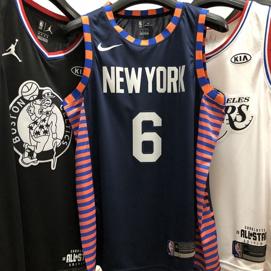Knicks Uniforms 2020 : New York Knicks Custom Jersey Blue 2020 ...