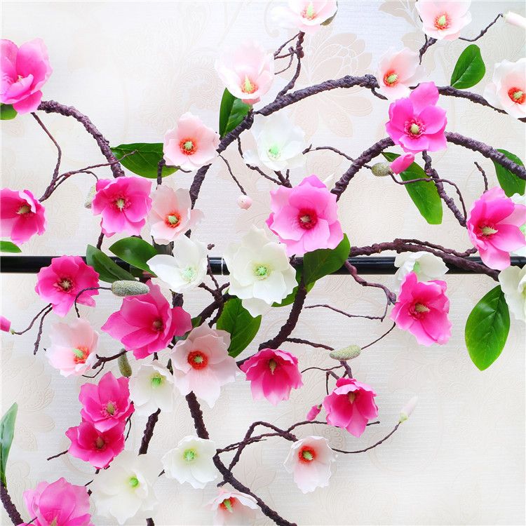 Vine Tree Branches Latex Orchid Wall Flower Wreath Artificial