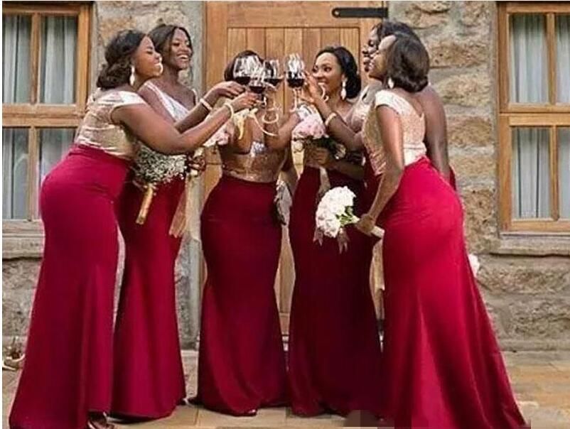 dhgate gold sequin bridesmaid dress