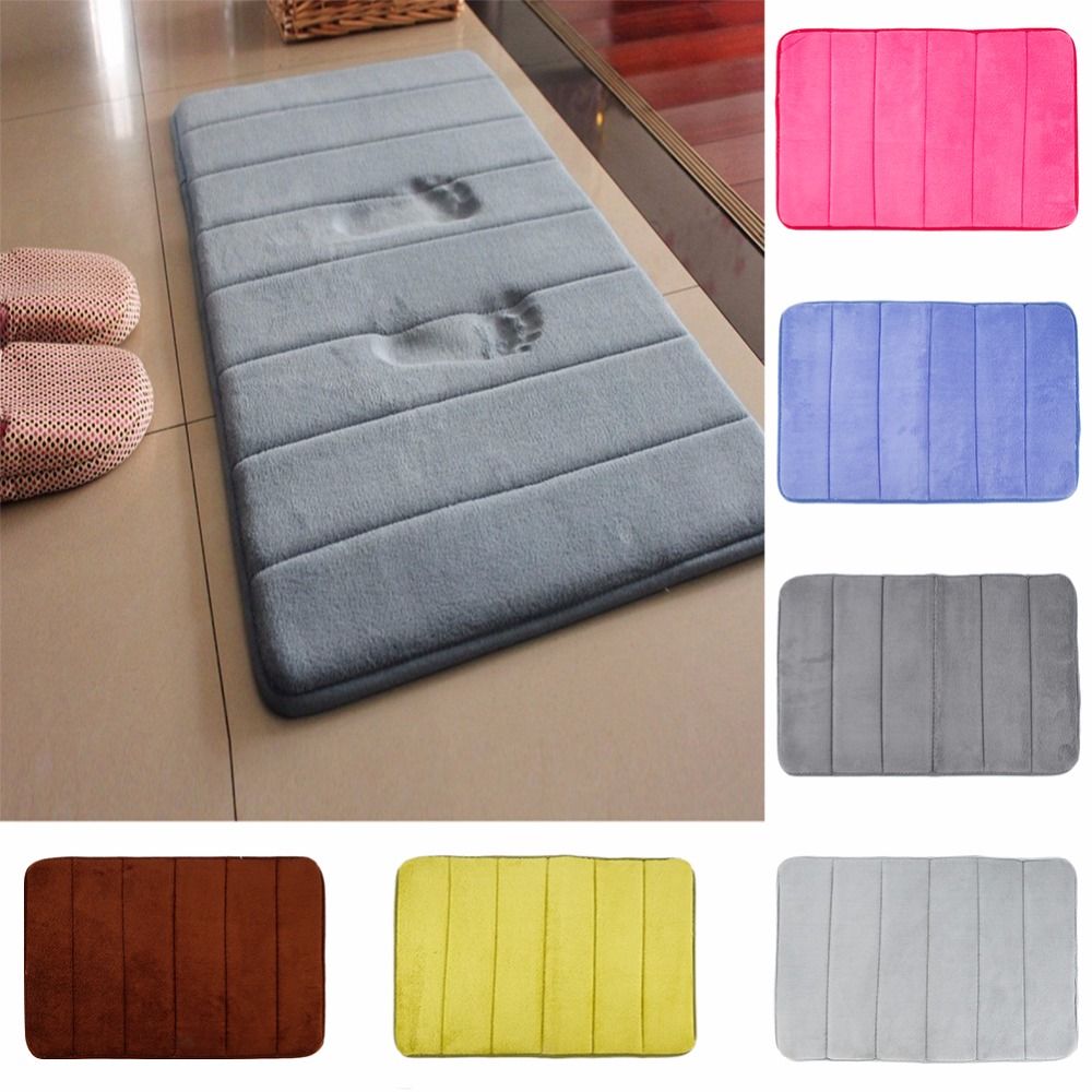 21 40 60cm Bath Mat Bathroom Carpet Rug Coral Fleece Memory Foam Bathroom Mat Kitchen Door Floor Tapis De Bain From Wholedeals 10 56 Dhgate Com
