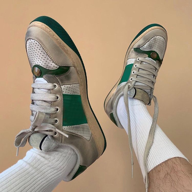 men's screener leather sneaker