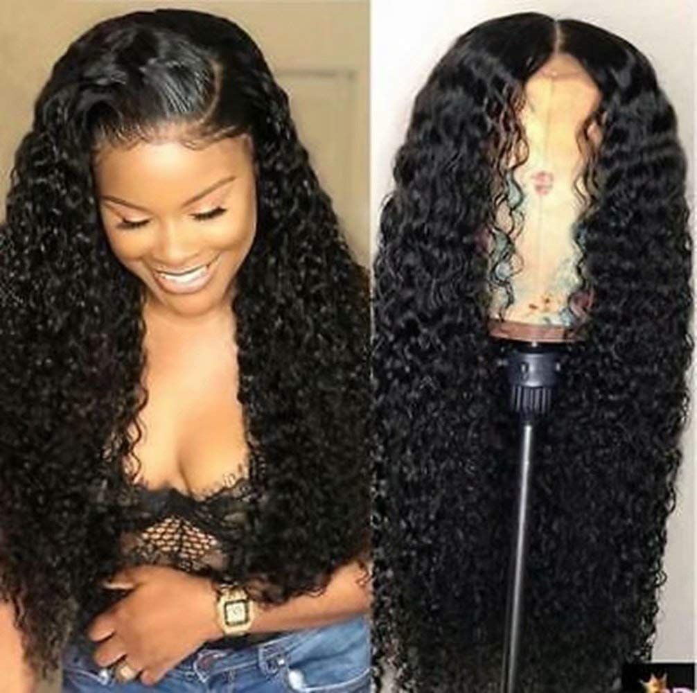 Pre Plucked Deep Wave Lace Front Wigs 2019 For Black Women Curly