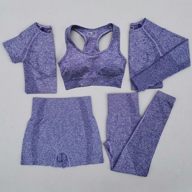 5pcs purple set