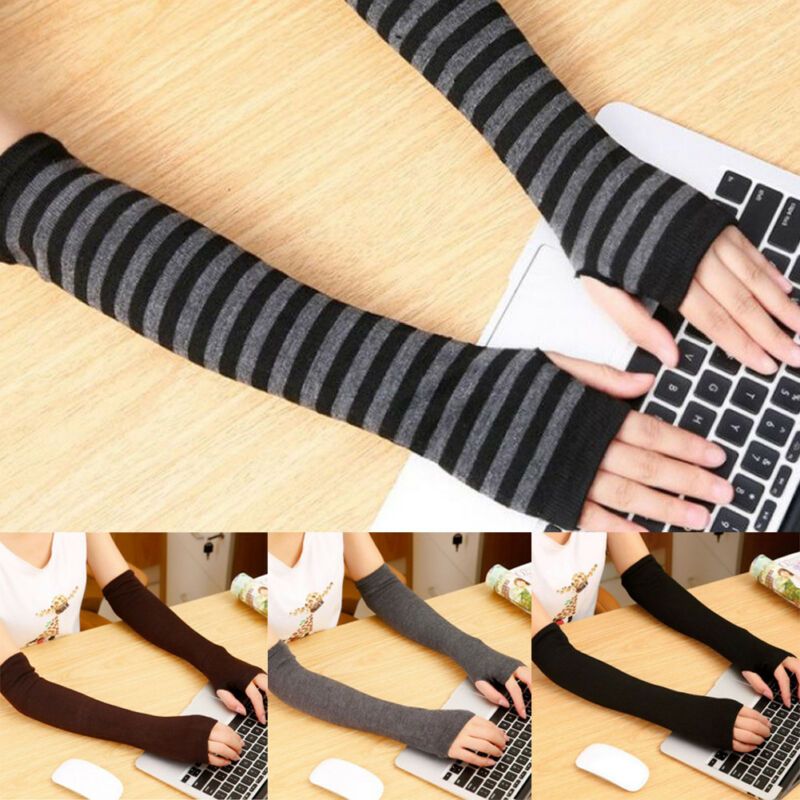 long sleeve fingerless gloves