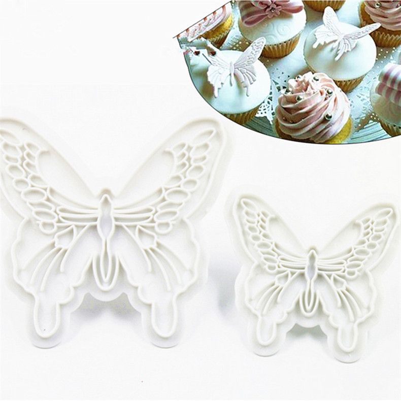 2020 High Quality Butterfly Shape Cake Mold 2 Sizes Food Grade Plastic