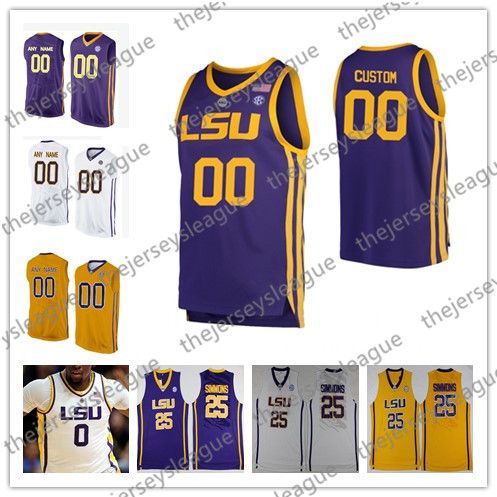 custom stitched lsu jersey