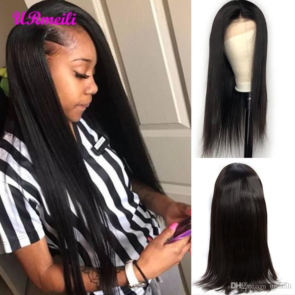 360 Full Lace Human Hair Wigs Pre Plucked With Baby Hair Straight Brazilian Remy Human Made Hair Lace Front Wigs For Black Women Hair Wigs For Women